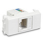 Conector Fêmea Ethernet RJ45 Suporte Trilho Din Categoria 5E - TWRJ45