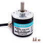 Encoder Incremental Rotativo 600 Pulsos Eixo 6mm Cabo 4 Vias 12/24V Encoder Incremental Rotativo 600 Pulsos Eixo 6mm Cabo 4 Vias 12/24V