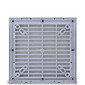 Veneziana com Filtro para Ventilador 120x120mm cor Cinza