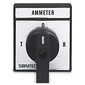 Chave Amperimétrica Rotativa com 4 Posições 0/R/S/T até 20A para Porta de Painel - LW28-20A
