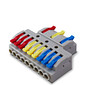 Conector Emenda Derivação Rápida 3 Entradas 9 Saídas Cabo até 4mm² Corrente máx. 41A - KV439 Conector Emenda Derivação Rápida 3 Entradas 9 Saídas Cabo até 4mm² Corrente máx. 41A - KV439