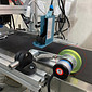 Roda Roldana de Silicone 200mm para Encoder Eixo 6mm