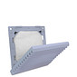 Veneziana com Filtro para Ventilador 80x80mm cor Bege