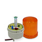 Sinalizador Giratório Amarelo com Buzzer 12V-220V (AC/DC) Giroflex - LTE1101