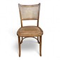 Cadeira Luxemburgo Madeira Maciça Verniz Castanho Com Rattan Cadeira Luxemburgo Madeira Maciça Verniz Castanho Com Rattan