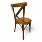 Cadeira Espanha no Castanho com Assento em Itapema Camel Cadeira Espanha no Castanho com Assento em Itapema Camel