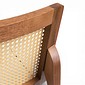 Cadeira Dubai no Imbuia Glaze Encosto Rattan Estofada Facto Pérola Cadeira Dubai no Imbuia Glaze Encosto Rattan Estofada Facto Pérola