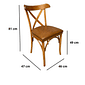 Cadeira Madri Cor Mel Assento Itapema Camel