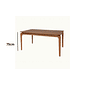 Mesa Colômbia para sala de jantar cor castanho tampo castanho