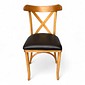 Cadeira Madri Cor Mel Assento Courissimo Cafe