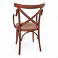Cadeira Espanha Com Braço Ergonômica Castanho