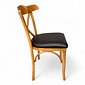 Cadeira Madri Cor Mel Assento Courissimo Cafe