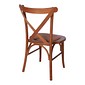 Cadeira Espanha Para Eventos E Restaurante Empilhavel Assento Rattan Castanho