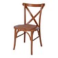Cadeira Espanha Para Eventos E Restaurante Empilhavel Assento Rattan Castanho