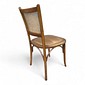 Cadeira Luxemburgo Madeira Maciça Verniz Castanho Com Rattan Cadeira Luxemburgo Madeira Maciça Verniz Castanho Com Rattan