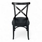 Cadeira Espanha Cor Preta Assento Madeira Cadeira Espanha Cor Preta Assento Madeira
