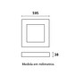 Painel Led Sobrepor 40W 3.000K Quadrado 60cm Bivolt Blumenau Painel Led Sobrepor 40W 3.000K Quadrado 60cm Bivolt Blumenau