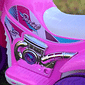 Moto Elétrica Sprint Turbo Pink Power 12V com capacete