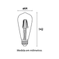 Lampada Led Blumenau Filamento ST64 4W 2.400K E27 Bivolt