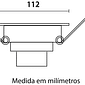 Spot  LED Embutir  Quadrado 8W 6.500K - BLUMENAU Spot  LED Embutir  Quadrado 8W 6.500K - BLUMENAU