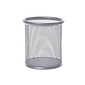 Porta Lápis 9cm Aramado Redondo Prata