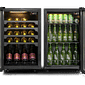 Adega e cervejeira Artico Conjunto de cervejeira e adega Artico com as portas abertas
