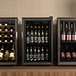 Trio Artico composto pela cervejeira CV100, adega AD100 e champanheira