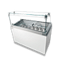 VITRINE EXPOSITORA GELATO NEW SLIM 450 BRANCO – 460 LITROS BIVOLT