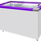 CONGELADOR FREEZER EXPOSITOR VITRINE ECO 350 .E. PURPURA CAP EQUIV 380 LT