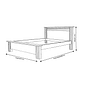 Cama Casal Plus em MDF Branco - Bom Pastor Cama Casal Plus em MDF Branco - Bom Pastor