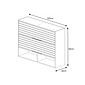 Armário Aéreo Esplendida 120 2 Portas 100% MDF MGM Móveis - Cina/Tit