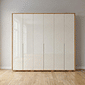 Guarda-Roupa 6 Portas Concept 2.7 Robel MDF Freijó com Off White 2,76 m