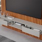 Painel Ripado para TV 75 Polegadas em MDF Permóbili Maragogi 230cm Cinamomo/Off White