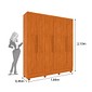 Guarda-roupa Casal 6 Portas 4 Gavetas Alice 180cm Tcil - Cinamomo