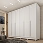 Guarda-Roupa Casal 6 Portas 8 Gavetas Tcil Móveis Sevila Branco Guarda-Roupa Casal 6 Portas 8 Gavetas Tcil Móveis Sevila Branco