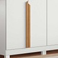 Guarda-roupa Casal 100% MDF Bianca 6 Portas 230cm Bianchi - Branco/Nature Guarda-roupa Casal 100% MDF Bianca 6 Portas 230cm Bianchi - Branco/Nature
