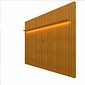 Painel Nobre Ripado 2.30cm Pnl Com Led Cor Rip Naturale Gelius - Naturale