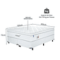 Conjunto Base Box com Colchão King Casal Molas Ensacadas Sonos Infinite 193X203X60 Conjunto Base Box com Colchão King Casal Molas Ensacadas Sonos Infinite 193X203X60