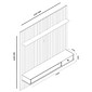 Painel Ripado Home para TV até 75 Polegadas 1 Gaveta 1 Nicho Detroit Nature/Off White - Tebarrot