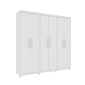 Guarda-Roupa Casal 6 Portas Olimpo Branco -  Tcil Móveis  Guarda-Roupa Casal 6 Portas Olimpo Branco -  Tcil Móveis