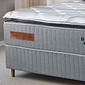 Conjunto Cama Box Casal Belaggio 138cm Molas Ensacadas Pillow Top - Bianchi