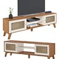 Rack Artely Charlotte 180cm Cinamomo/Off White Rack Artely Charlotte 180cm Cinamomo/Off White