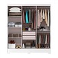 Guarda-Roupa Casal 6 Portas MX Móveis Gliese Branco Guarda-Roupa Casal 6 Portas MX Móveis Gliese Branco