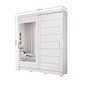 Guarda-Roupa Casal Com Espelho 2 Portas de Correr 100% MDF Panan Móveis Flora Branco Guarda-Roupa Casal Com Espelho 2 Portas de Correr 100% MDF Panan Móveis Flora Branco
