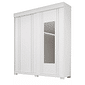 Guarda-Roupa com Espelho Heloisa Prime em MDF 2 Portas Branco - Acp Móveis Guarda-Roupa com Espelho Heloisa Prime em MDF 2 Portas Branco - Acp Móveis