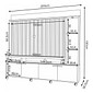 Estante Home  Titan 2.0 HB 4 Portas 200cm - Cinamomo/Off White