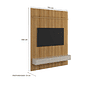 Painel Frisado Oslo 1.9 em MDF para TV até 75 Polegadas com Bancada Bali Jequitiba/Off White - Lukaliam Móveis Painel Frisado Oslo 1.9 em MDF para TV até 75 Polegadas com Bancada Bali Jequitiba/Off White - Lukaliam Móveis