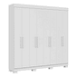 Guarda-Roupa Casal 100% MDF 8 Portas ACP Móveis Hanna Branco