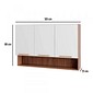 Armário Aéreo Cozinha Modulado 3 Portas com Nicho 120cm Avelã Telasul - Mel/Branco Armário Aéreo Cozinha Modulado 3 Portas com Nicho 120cm Avelã Telasul - Mel/Branco
