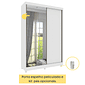 Guarda-Roupa Casal Com Espelho 2 Portas de Correr Tcil Móveis Roma Branco Guarda-Roupa Casal Com Espelho 2 Portas de Correr Tcil Móveis Roma Branco